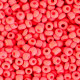 Seed beads 8/0 (3mm) Neon coral red